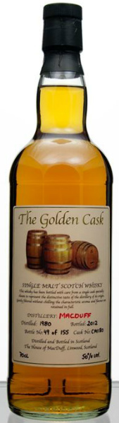 Macduff 32yo 1980/2012 (50.0%, The House of MacDuff, The Golden Cask, Cask CM 180, 155 bottles)