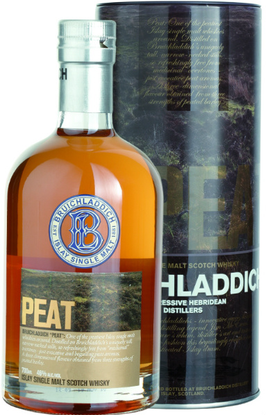 Bruichladdich Peat (46%, OB, Bourbon Casks, 2008)