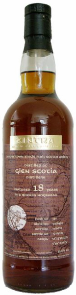 Glen Scotia 18yo 1992/2010 (52.6%, Kintra, Sherry Hogshead #141, 62 bottles)