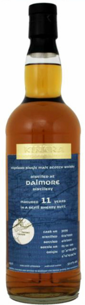 Dalmore 11yo 1999/2011 (57.2%, Kintra, Refill Sherry Butt #3079, 120 bottles)