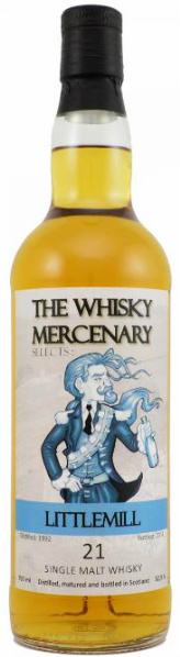Littlemill 21yo 1992/2014 (52.9%, The Whisky Mercenary, Bourbon Cask)