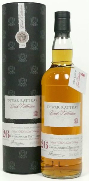 Caperdonich 26yo 1980/2007 (56.2%, Dewar Rattray, Bourbon Cask #7349, 164 bottles)