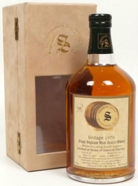 Braes of Glenlivet 19yo 1979/1999 (58.1%, Signatory Vintage, Sherry Butt #9294, 658 bottles)