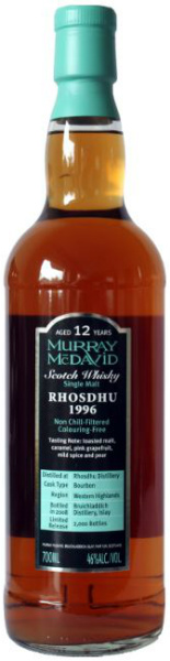Rhosdhu 12yo 1996/2008 (46%, Murray McDavid, Bourbon Cask, 2.000 bottles)