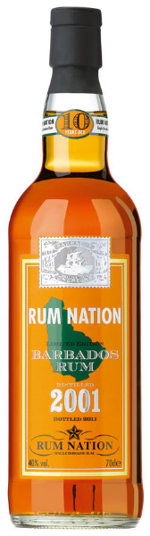 Barbados Rum 10yo 2001-2011 (40%, Rum Nation, Barbados)