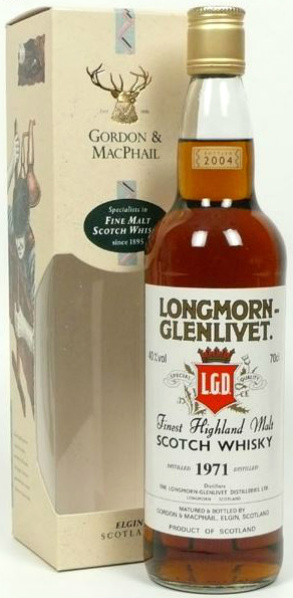 Longmorn 1971/2004 (40%, Gordon & MacPhail, Distillery Label, JD/AII)