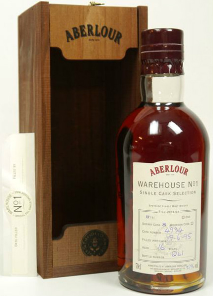 Aberlour 16yo 1995/2012 Warehouse No 1 (57%, OB, Single Cask Selection, First Fill Sherry Cask #4934)